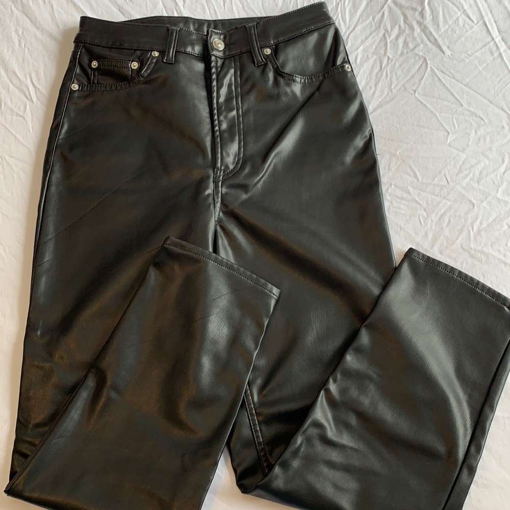 Faux Leather H&M Pants
